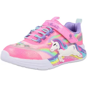 Skechers S Lights Unicorn Chaser Pink Trainers