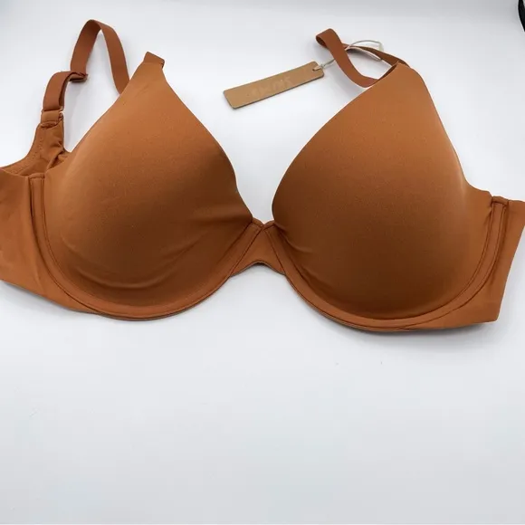 Skims FITS EVERYBODY SCOOP PLUNGE BRA | BRONZE  SIZE 36DD NWT