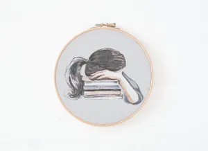 Sleepy Head Cross Stitch Pattern #677