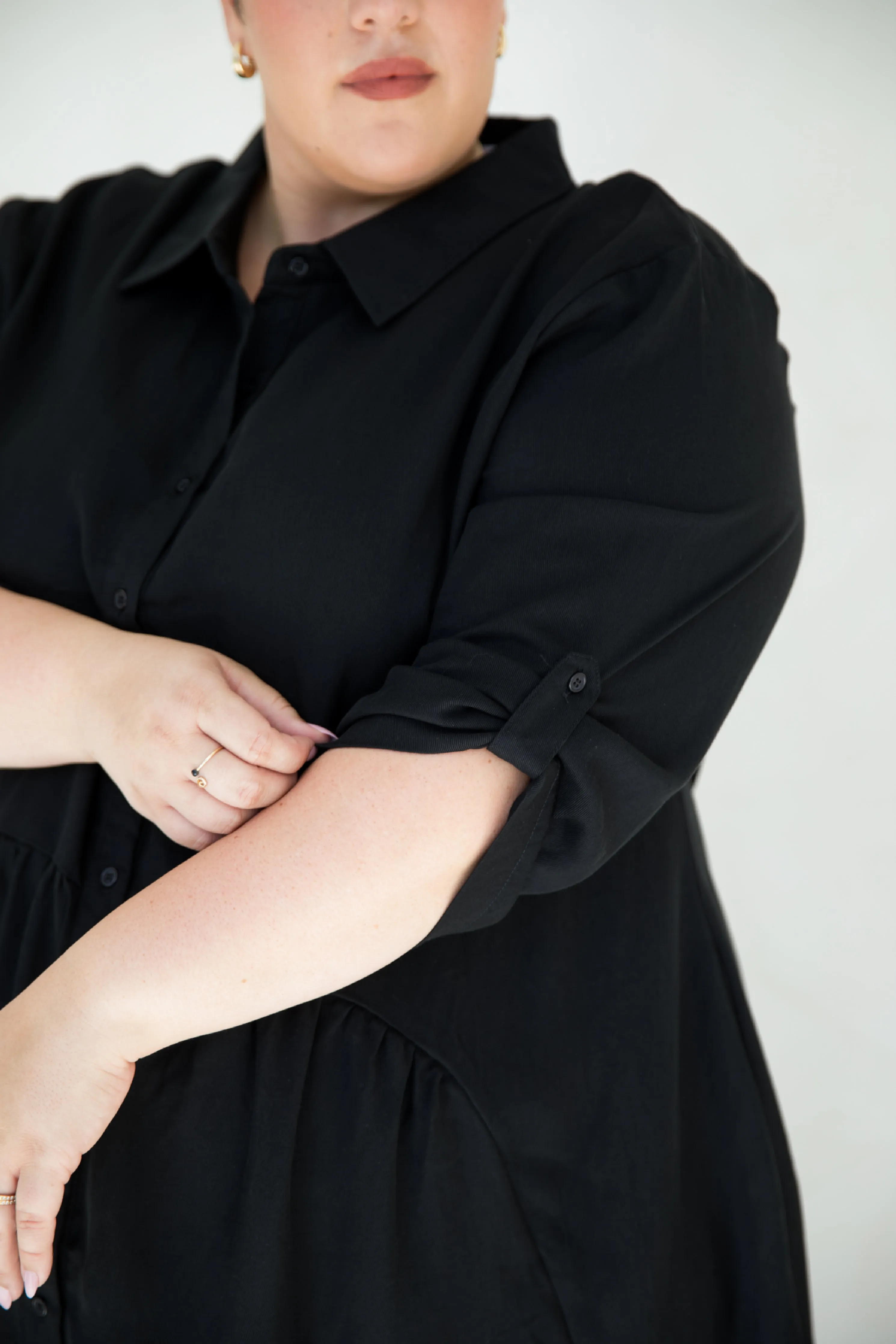 Soho Shirt Dress | Black