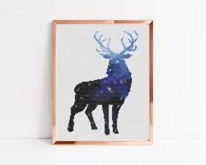Star Stag Cross Stitch Pattern #561