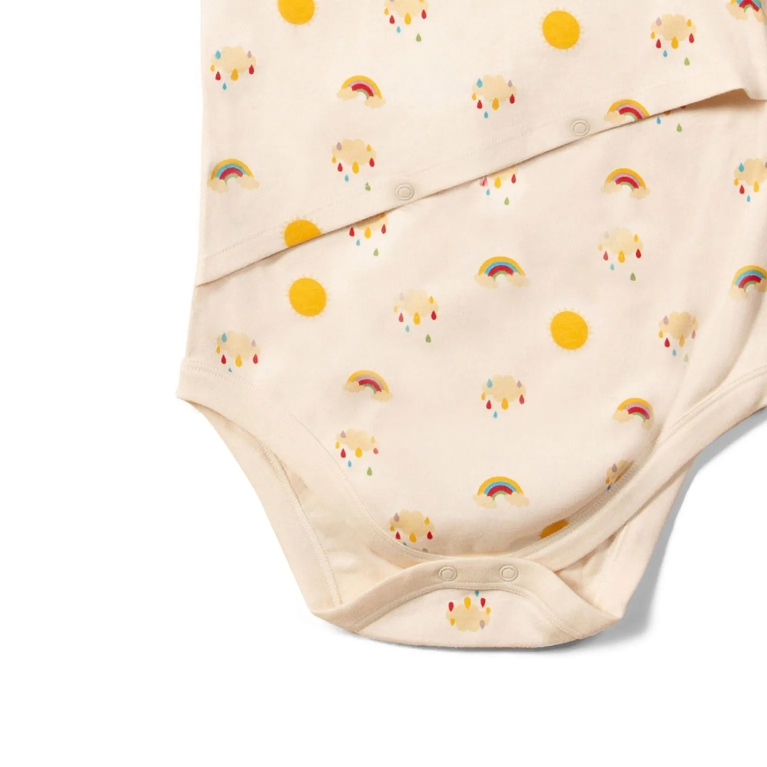 Sunshine & Rainbows Easy Feeding Adaptive Onesie