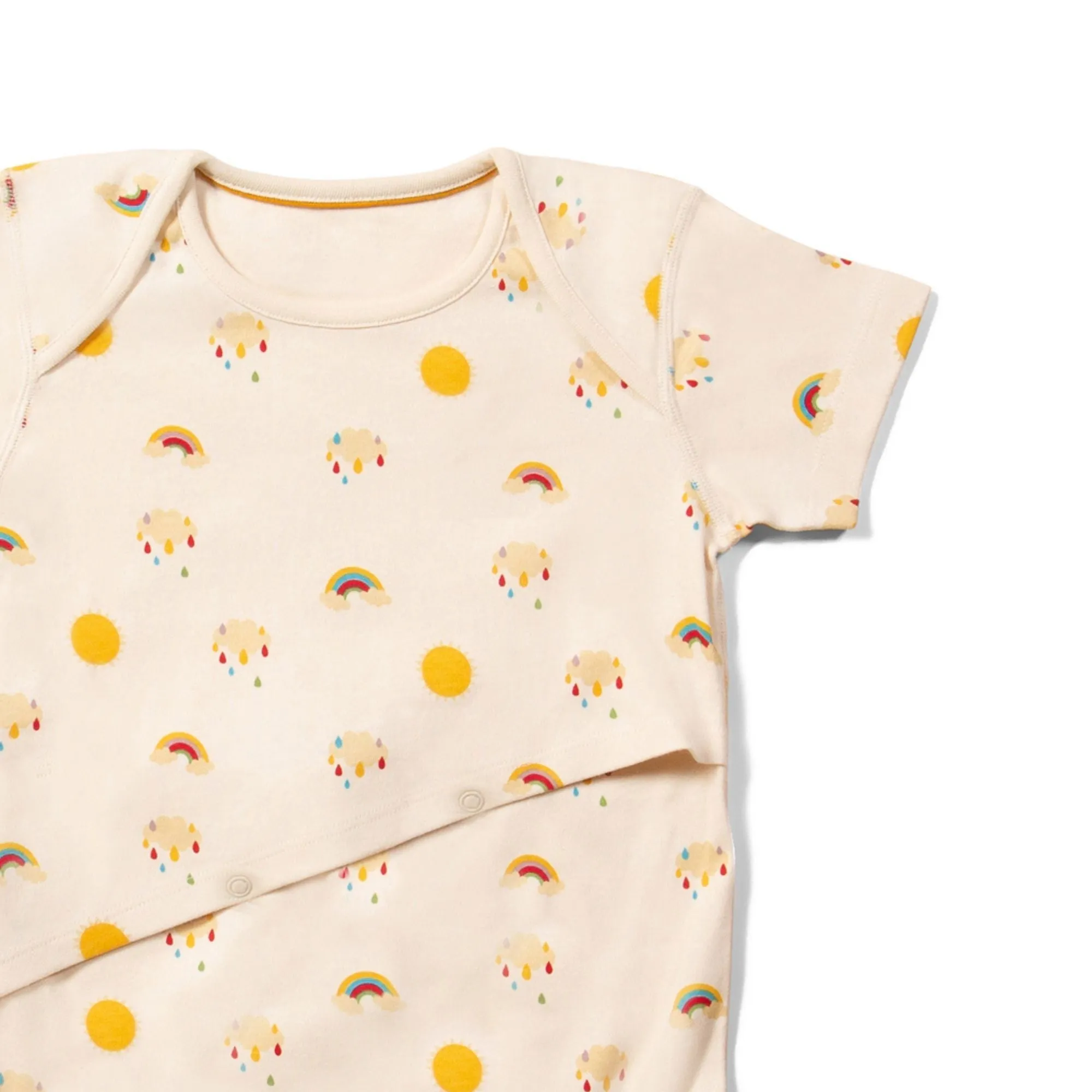 Sunshine & Rainbows Easy Feeding Adaptive Onesie