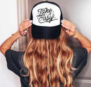 Take It Easy Country Western Style Trucker Hat