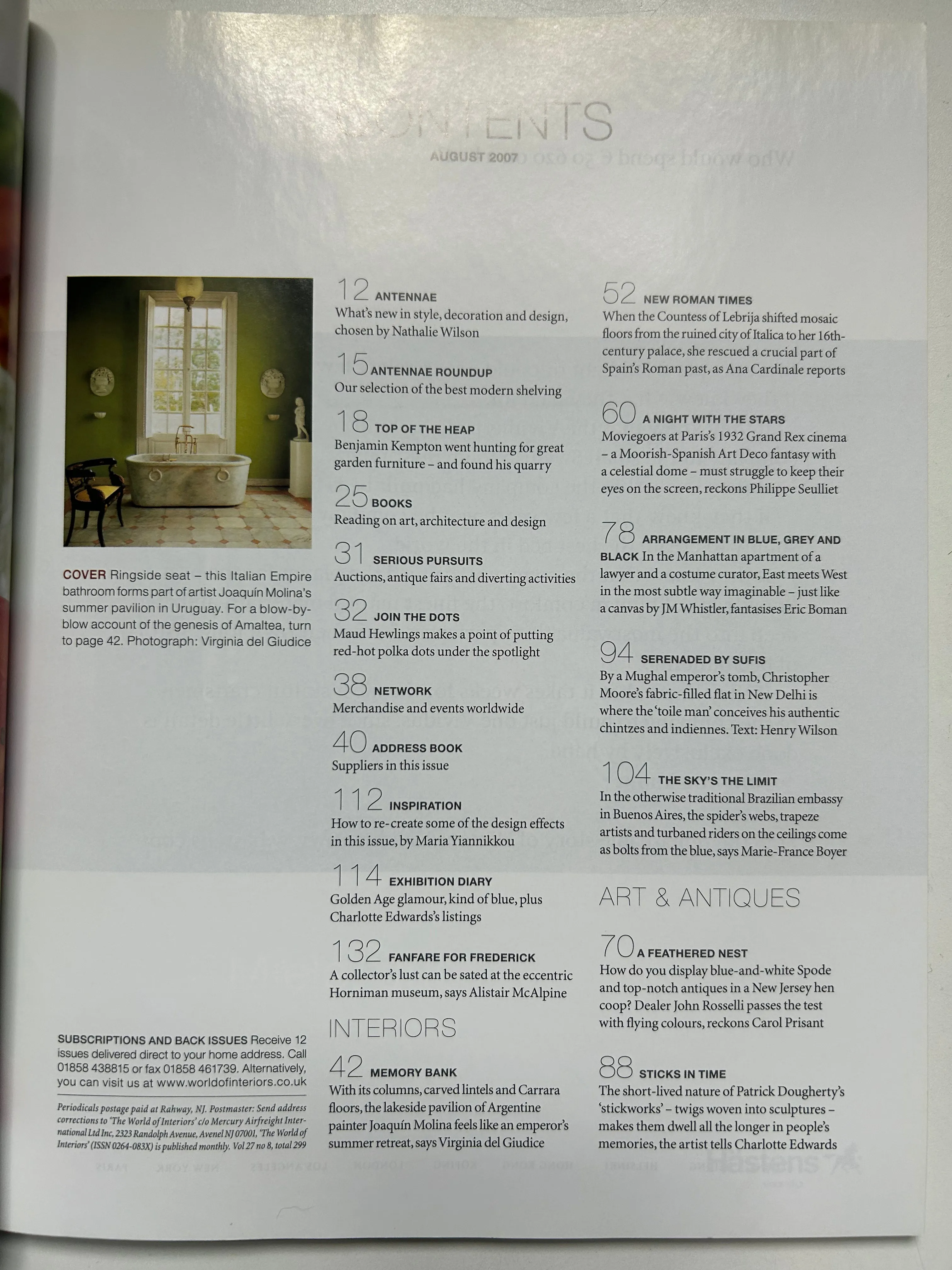 The World of Interiors - August 2007