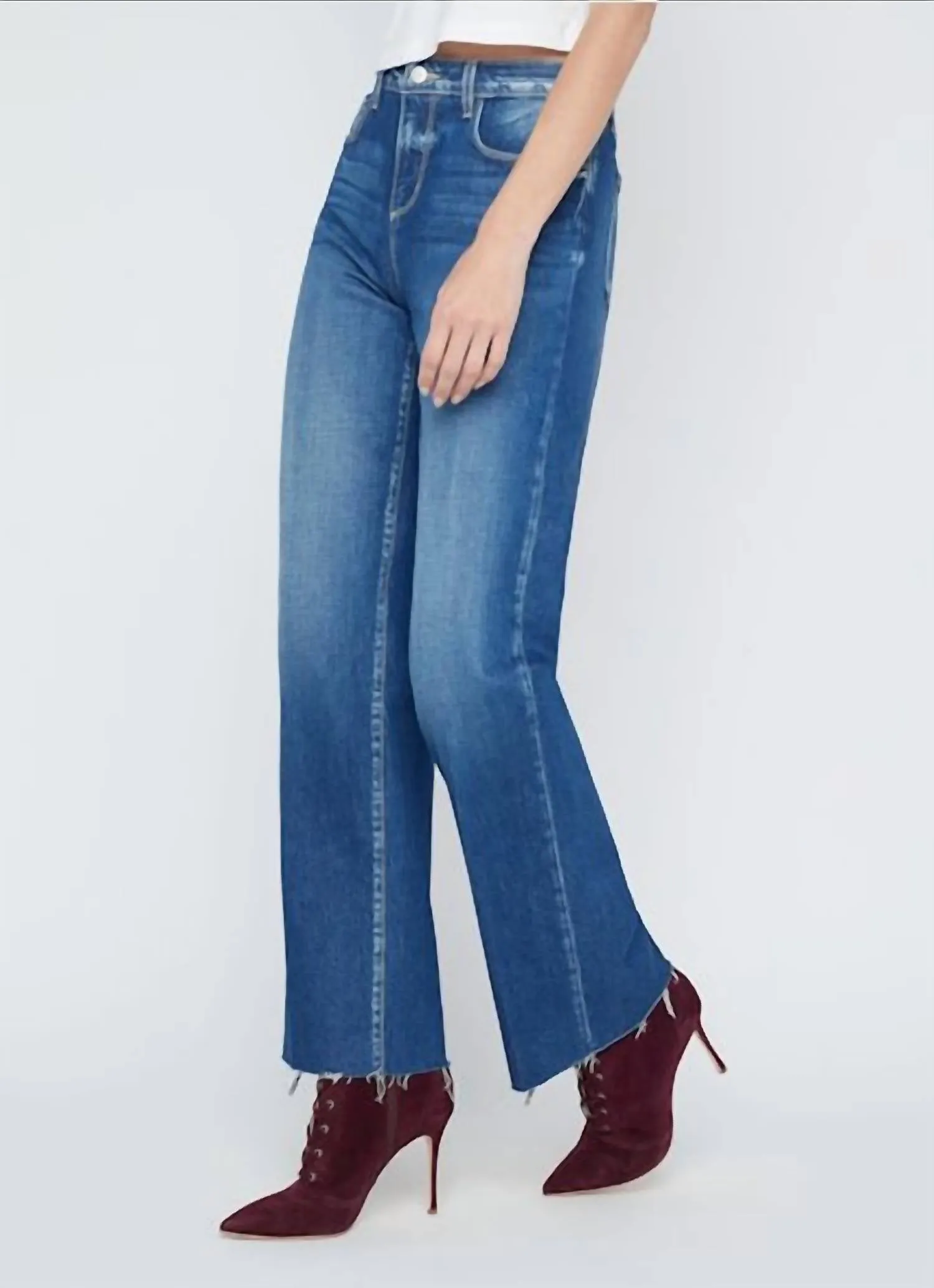 Tiana High Rise Wide Leg Jean In Ladera