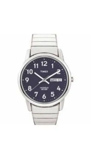 Timex Mens Silvertone Easy Reader Watch
