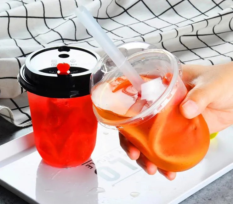 U360 - U Shaped PP Clear Cups 95mm - 360cc (12 oz.) 1000 cups. Perfect for cup sealing machine and/or dome and flat lids.