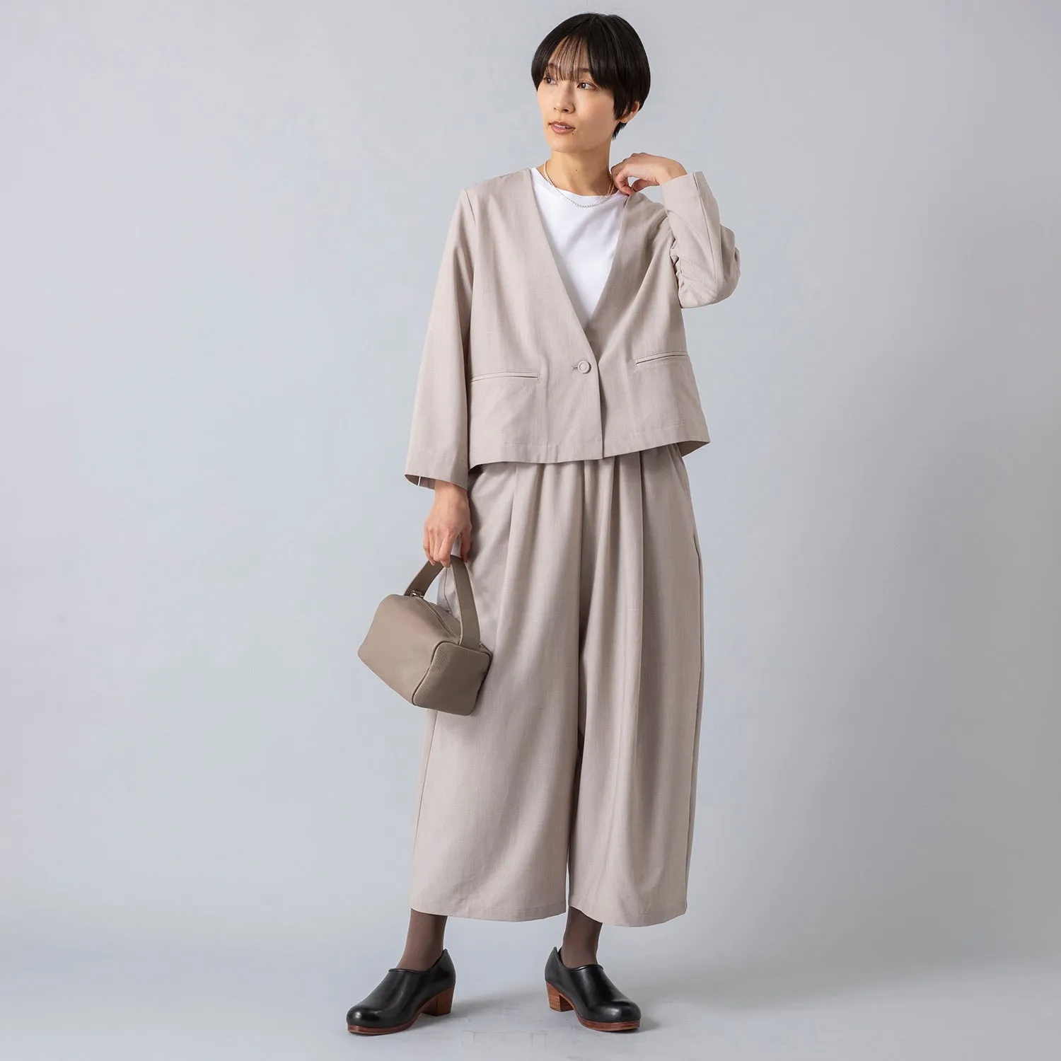 uncinq | アンサンク　Tropical Wide Tuck Easy Pants