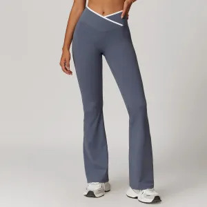 Vertex High-Rise Crossover Waist Flared Leggings