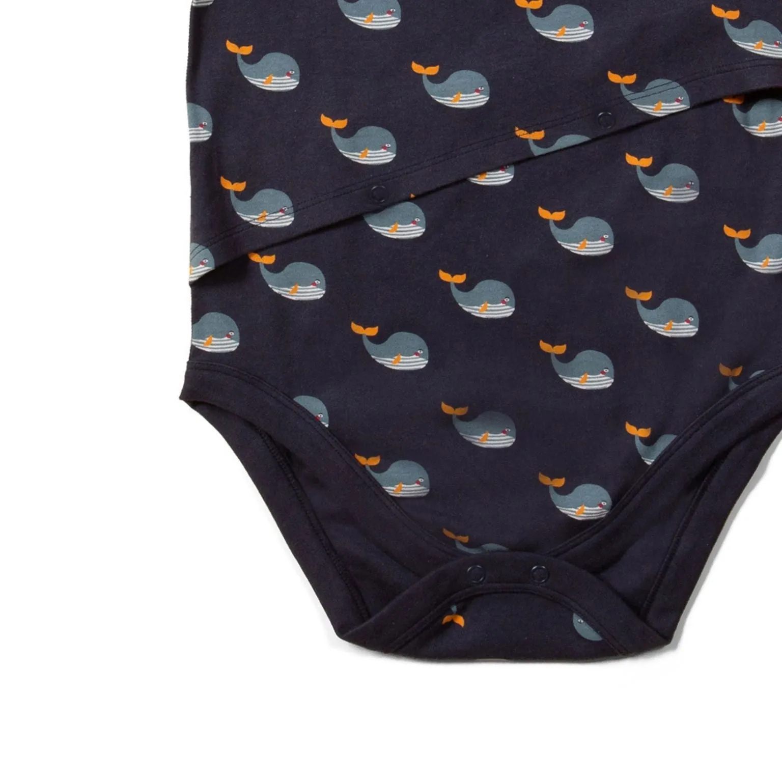 Whale Song Easy Feeding Adaptive Onesie