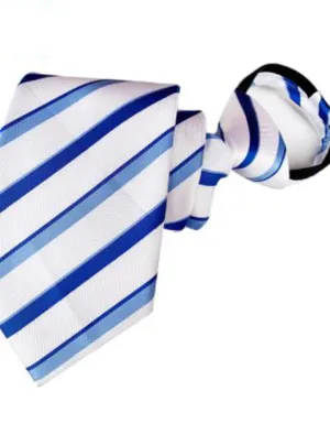 White and Blue Easy Zip Tie