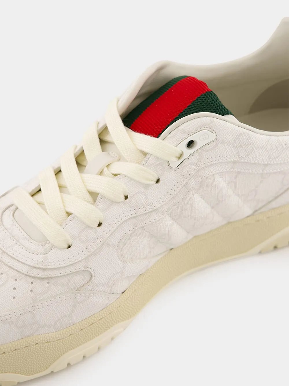 White Men's Gucci Re-Web Sneaker