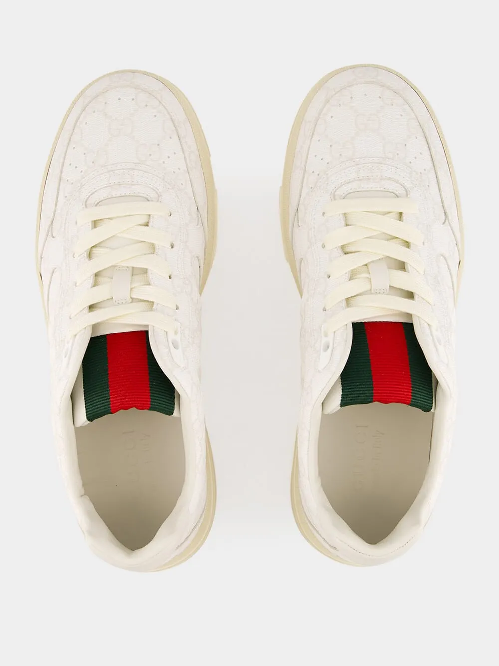 White Men's Gucci Re-Web Sneaker