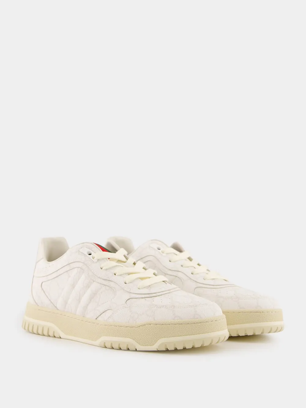 White Men's Gucci Re-Web Sneaker